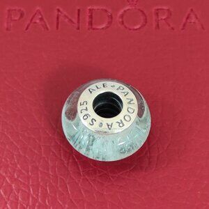 Pandora - Disney, Elsa's Signature Color Murano Glass Charm Bead S925 ALE